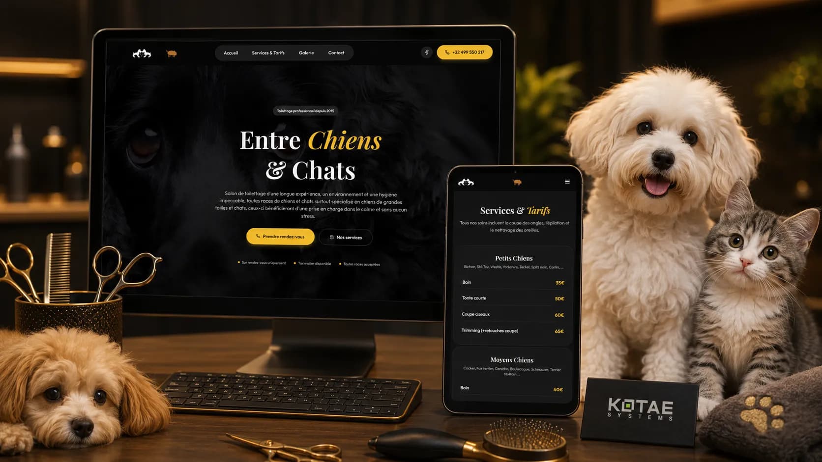 Toutous.be : Une refonte premium pour un salon de toilettage d'exception